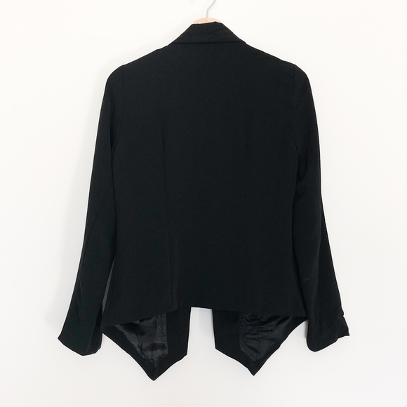 Forever 21 Black Blazer Sz Small Solid Black - Picture 6 of 7